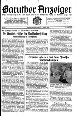 Baruther Anzeiger vom 16.08.1935
