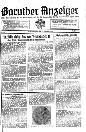 Baruther Anzeiger vom 01.11.1935