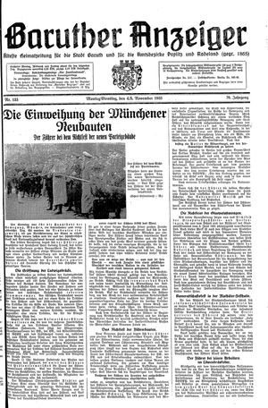 Baruther Anzeiger vom 04.11.1935