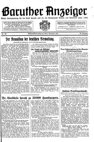 Baruther Anzeiger vom 20.11.1935