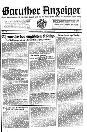 Baruther Anzeiger vom 04.12.1935