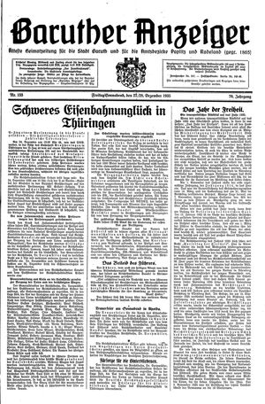 Baruther Anzeiger vom 27.12.1935