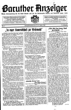 Baruther Anzeiger vom 17.01.1936