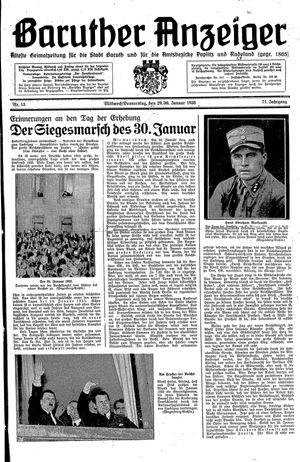Baruther Anzeiger vom 29.01.1936