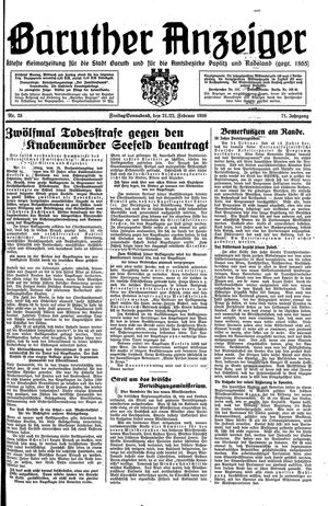 Baruther Anzeiger vom 21.02.1936