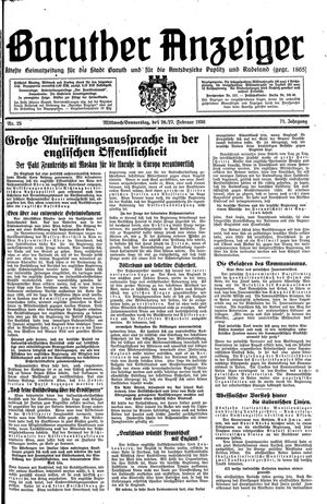Baruther Anzeiger vom 26.02.1936