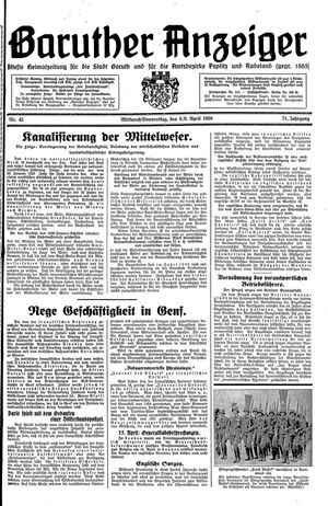 Baruther Anzeiger vom 08.04.1936