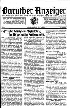 Baruther Anzeiger vom 18.05.1936