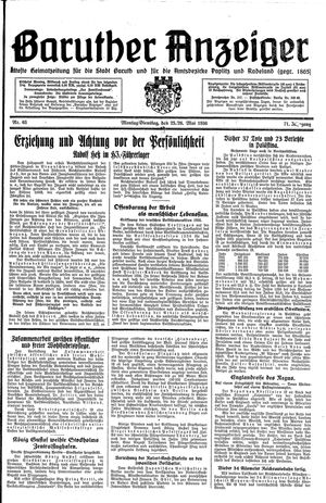 Baruther Anzeiger vom 25.05.1936