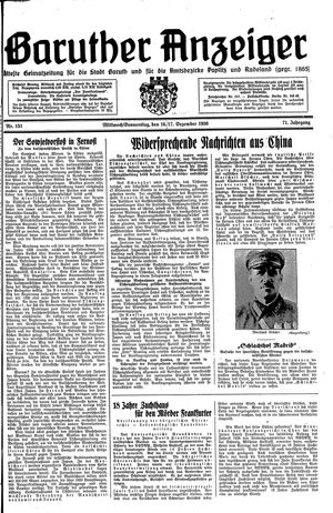 Baruther Anzeiger vom 16.12.1936