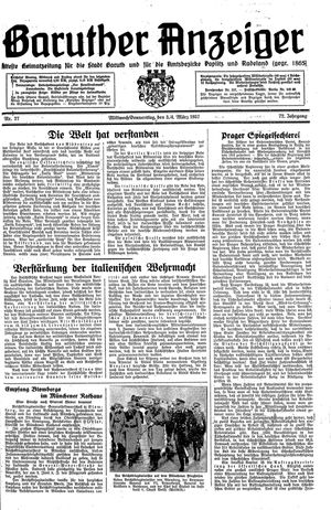 Baruther Anzeiger vom 03.03.1937