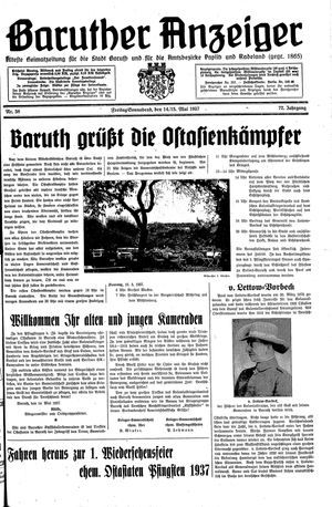 Baruther Anzeiger vom 14.05.1937