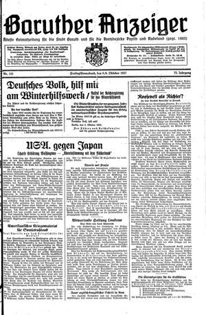 Baruther Anzeiger vom 08.10.1937