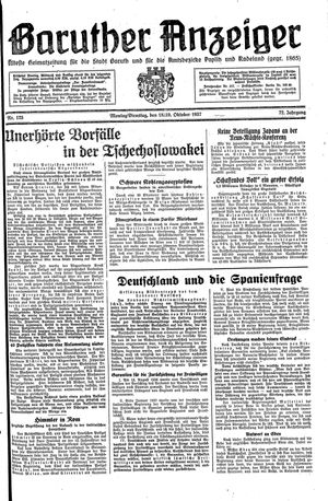 Baruther Anzeiger vom 18.10.1937
