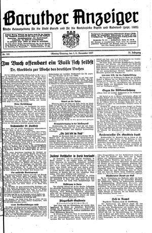 Baruther Anzeiger vom 01.11.1937