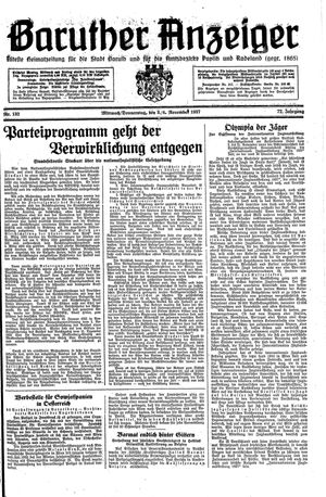 Baruther Anzeiger vom 03.11.1937