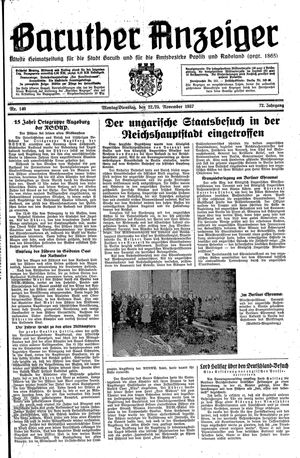 Baruther Anzeiger vom 22.11.1937