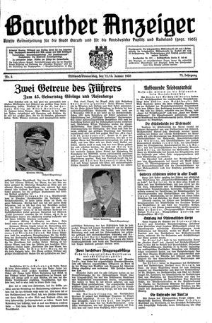 Baruther Anzeiger vom 12.01.1938