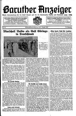 Baruther Anzeiger vom 10.08.1938