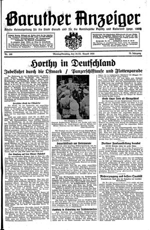 Baruther Anzeiger on Aug 22, 1938
