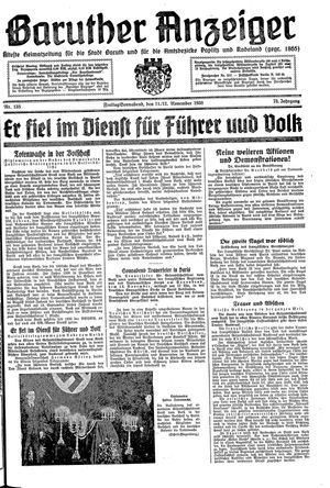 Baruther Anzeiger vom 11.11.1938