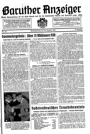 Baruther Anzeiger vom 05.12.1938