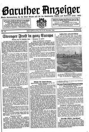 Baruther Anzeiger vom 21.12.1938