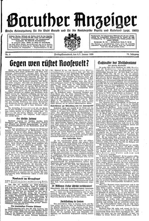 Baruther Anzeiger vom 06.01.1939