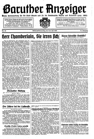 Baruther Anzeiger vom 05.07.1939