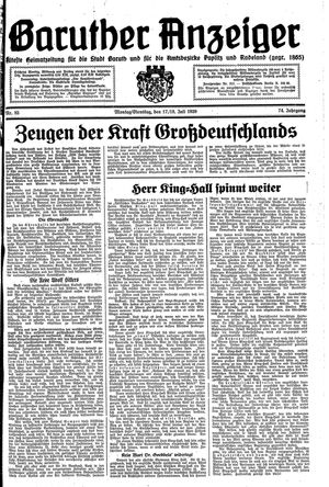 Baruther Anzeiger on Jul 17, 1939