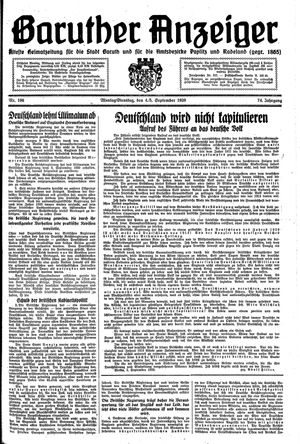 Baruther Anzeiger on Sep 4, 1939