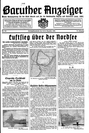 Baruther Anzeiger vom 15.12.1939