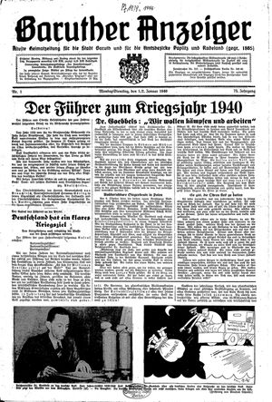 Baruther Anzeiger on Jan 1, 1940
