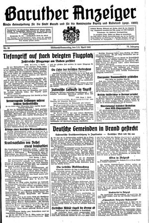 Baruther Anzeiger vom 02.04.1940