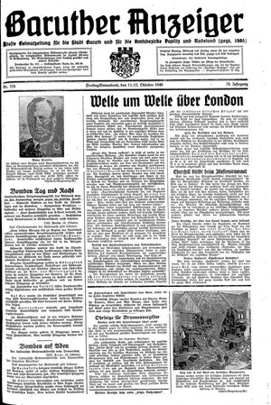 Baruther Anzeiger vom 11.10.1940