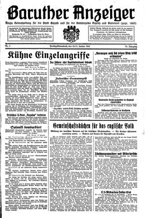 Baruther Anzeiger vom 10.01.1941