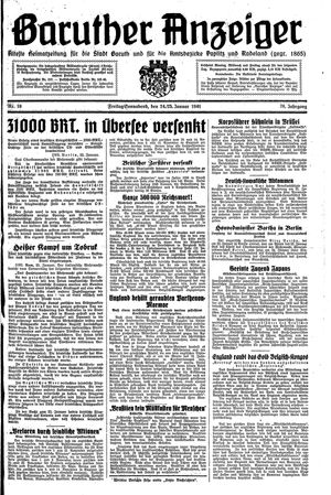 Baruther Anzeiger vom 24.01.1941