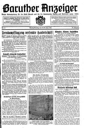 Baruther Anzeiger vom 27.01.1941