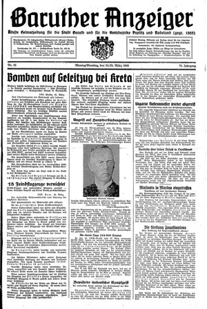 Baruther Anzeiger vom 24.03.1941