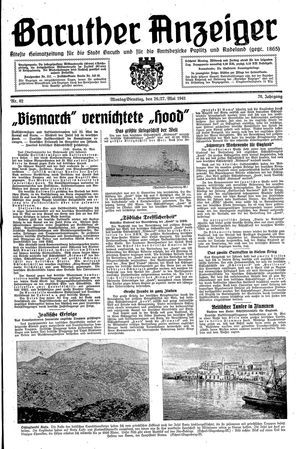 Baruther Anzeiger vom 26.05.1941