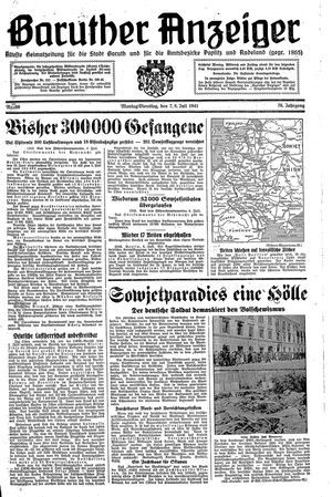 Baruther Anzeiger vom 07.07.1941