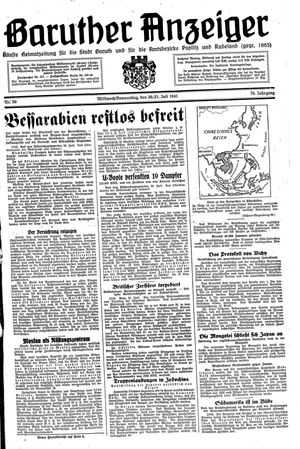 Baruther Anzeiger vom 30.07.1941