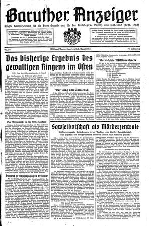 Baruther Anzeiger vom 06.08.1941