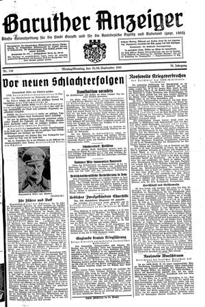 Baruther Anzeiger vom 15.09.1941