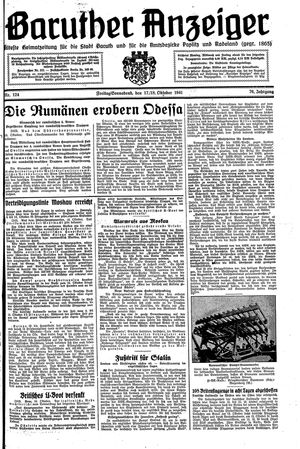 Baruther Anzeiger vom 17.10.1941