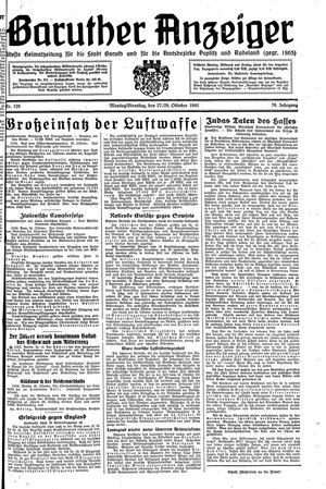 Baruther Anzeiger vom 27.10.1941