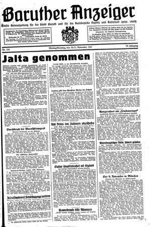 Baruther Anzeiger vom 10.11.1941