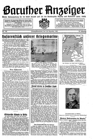 Baruther Anzeiger vom 05.12.1941