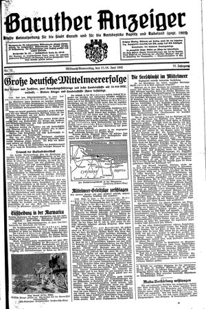 Baruther Anzeiger vom 17.06.1942