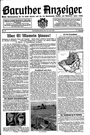 Baruther Anzeiger vom 03.07.1942